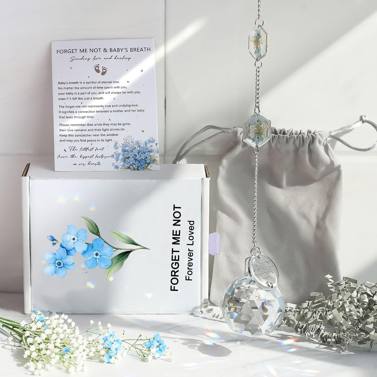 Althgr forget-me-not pressed flowers illustration symbolizes lasting love and connection