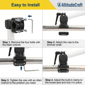 AltitudeCraft height-adjustable handle adapts to exact ergonomic needs