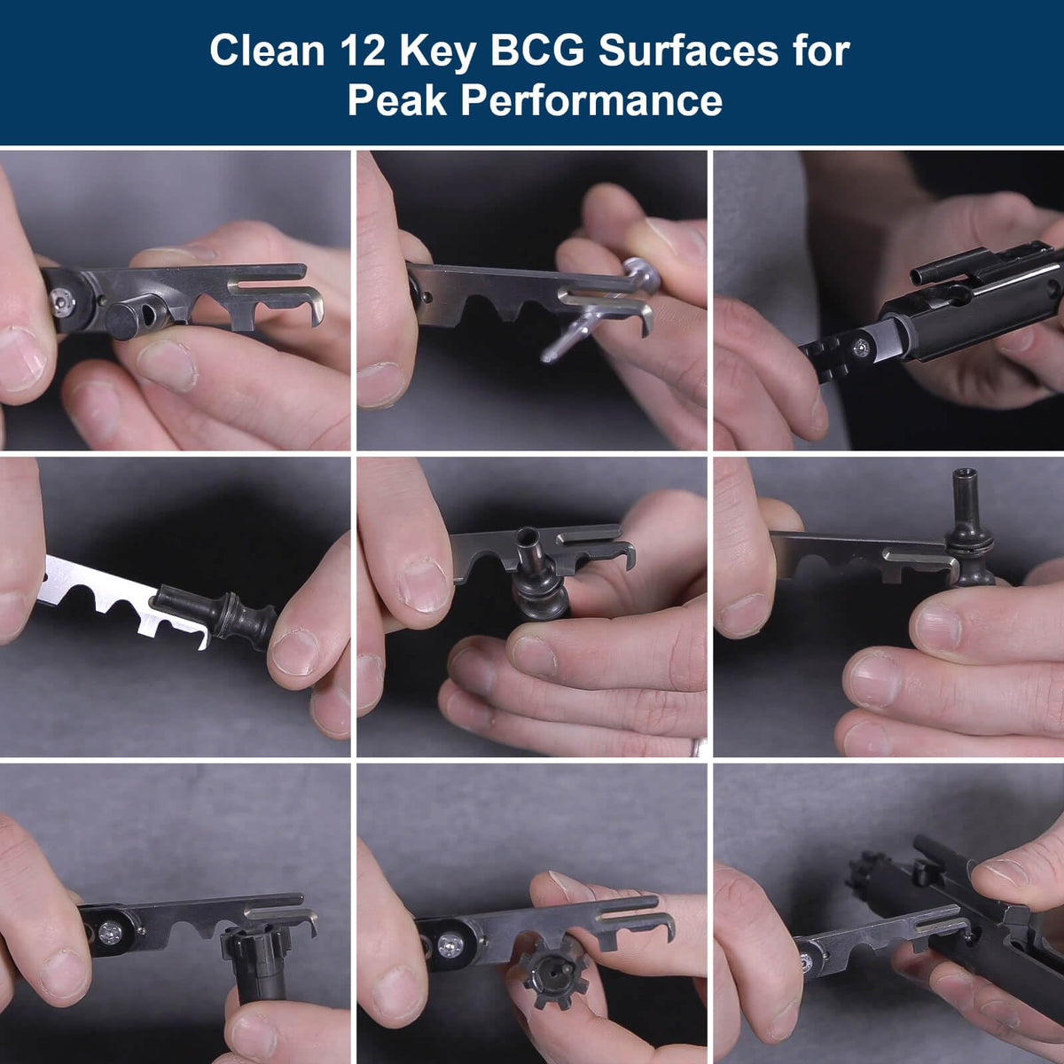 AltitudeCraft scraper demonstrates cleaning the bolt carrier area efficiently during routine maintenance.