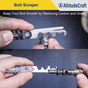 AltitudeCraft scraper with ergonomic handle designed for comfortable extended cleaning sessions.