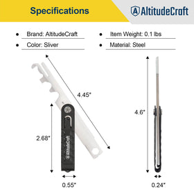 AltitudeCraft scraper is portable and fits easily in a gear bag for on-the-go maintenance.