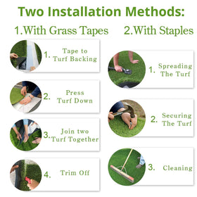ALTRUISTIC diy-decor-artificial-grass-rug for events and home projects.