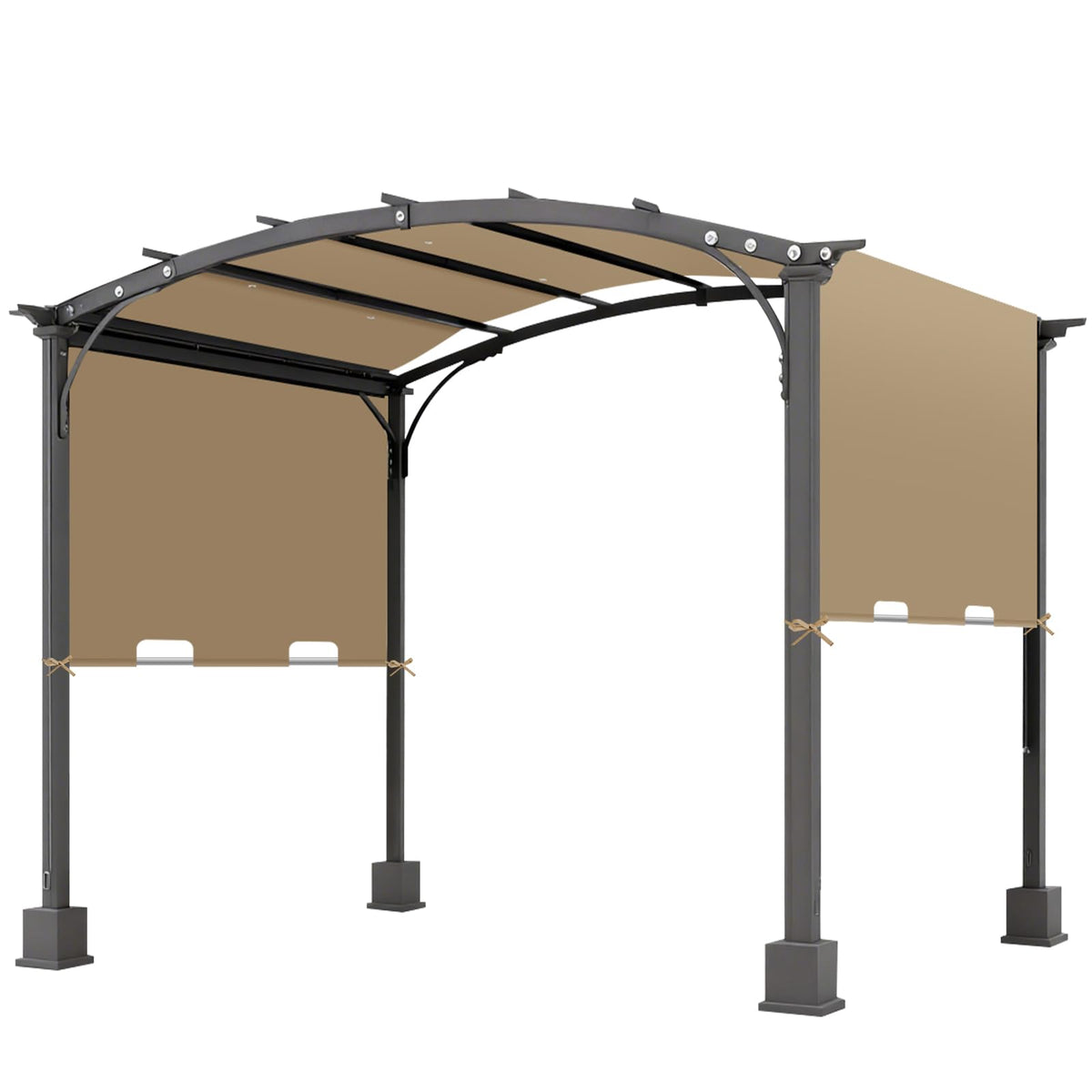 Amadecohome universal pergola cover shields patio spaces from sun and rain
