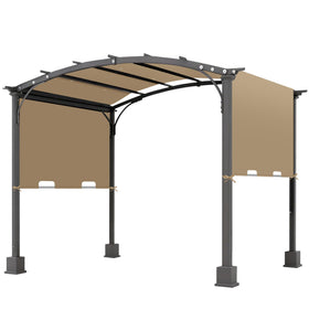 Amadecohome universal pergola cover shields patio spaces from sun and rain