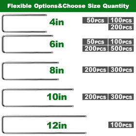 AMAGABELI 11-gauge heavy-duty stakes offer strong hold in windy conditions