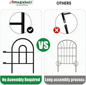 AMAGABELI 50ft flexible border adapts to curved layouts and uneven terrain