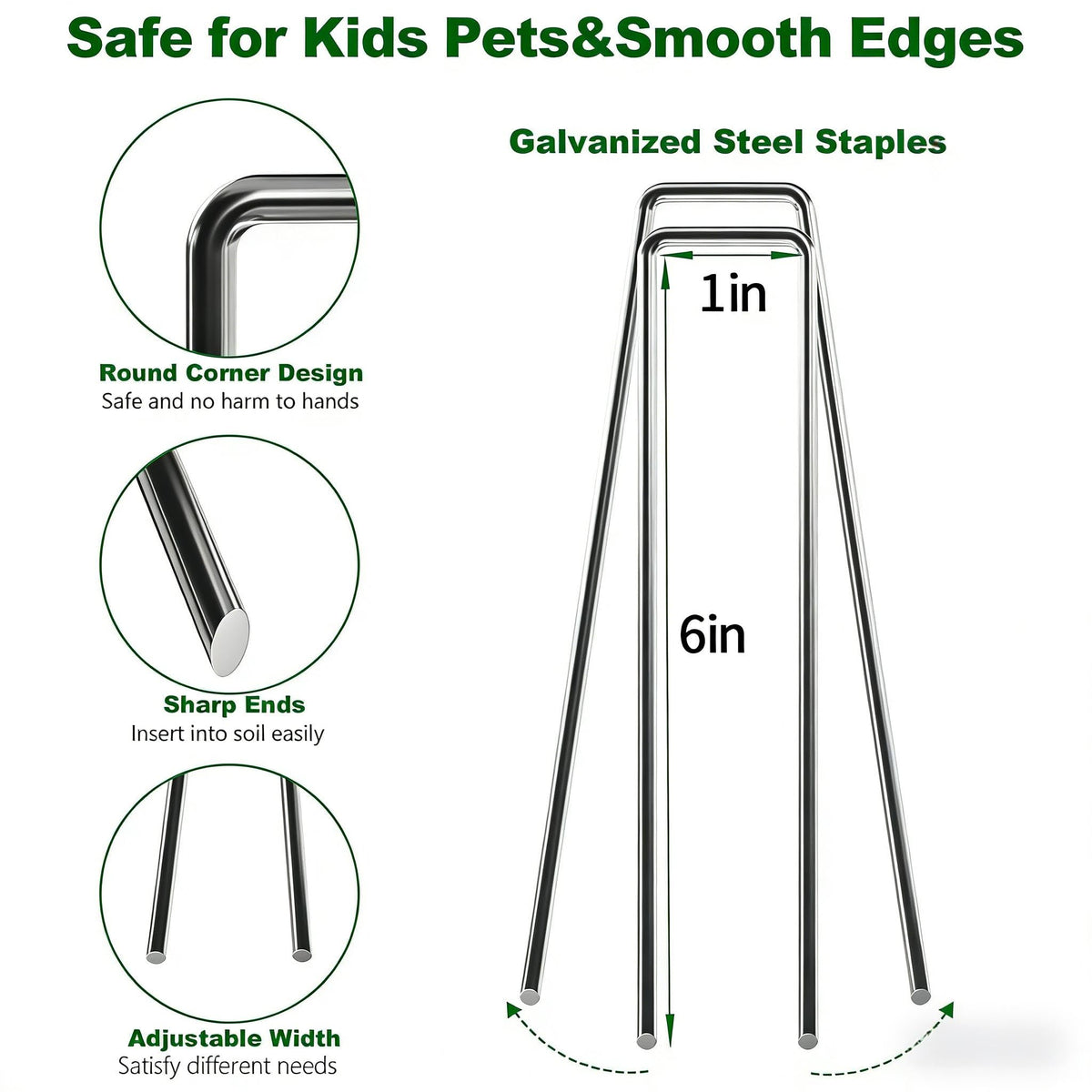 AMAGABELI all-season durable garden stakes withstand outdoor use