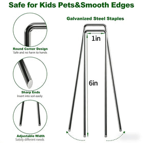 AMAGABELI all-season durable garden stakes withstand outdoor use