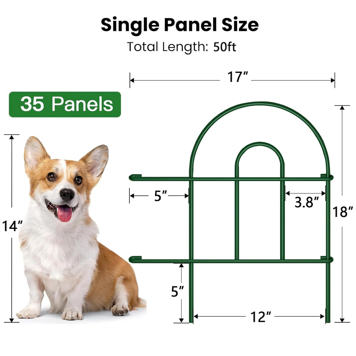AMAGABELI Garden & Home 50ft length provides ample edging for larger spaces.