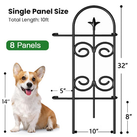 AMAGABELI arched border detail adds a classic touch to flower beds.