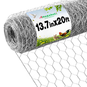 Amagabeli chicken wire fence hex mesh roll protects gardens from intruders and pests.