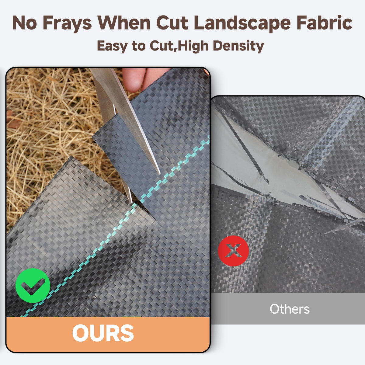 AMAGABELI easy installation with scissors-cut lines and staples