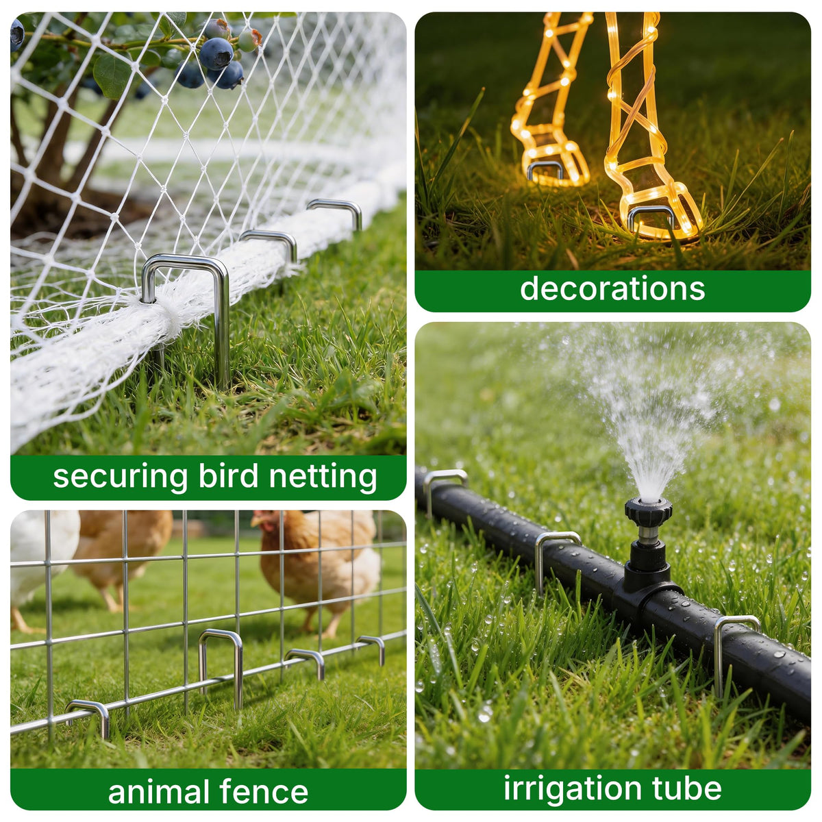 AMAGABELI easy-remove and reuse garden stakes without debris