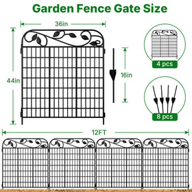 AMAGABELI Garden decorative leaves border adds charm to flower beds.