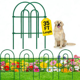 AMAGABELI garden fence folded panel setup for quick, tool-free edging.