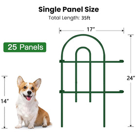 AMAGABELI garden fence pre-linking design enables easy length customization.