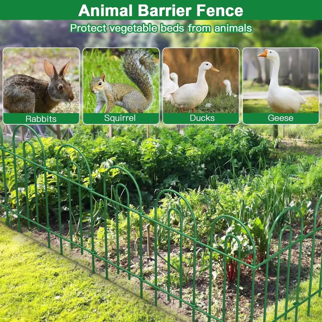 Amagabeli Garden Home animal barrier helps protect plants from small animals.