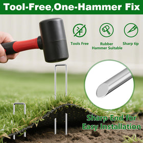 AMAGABELI easy-penetration ends simplify installation through landscape fabric and sod.