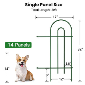 Amagabeli Garden Home flexible fence shaping for curves and borders.