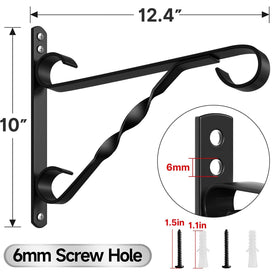 AMAGABELI GARDEN & HOME rust-resistant iron brackets withstand weather for lasting fence installation