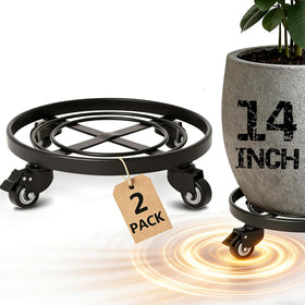 AMAGABELI GARDEN & HOME plant caddy 14-inch wheels for easy indoor-outdoor mobility