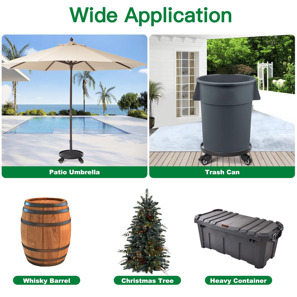 AMAGABELI GARDEN & HOME rustproof powder-coated iron caddy resists weather and wear