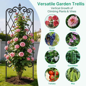 AMAGABELI Garden Trellis ideal for enhancing potted vines.