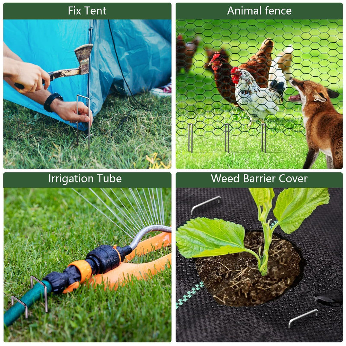 AMAGABELI fence and barrier anchors for pet fences and decor