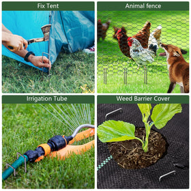 AMAGABELI fence and barrier anchors for pet fences and decor