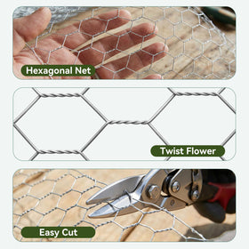 Amagabeli raised-bed protector fence demonstrates easy cut-to-fit customization.