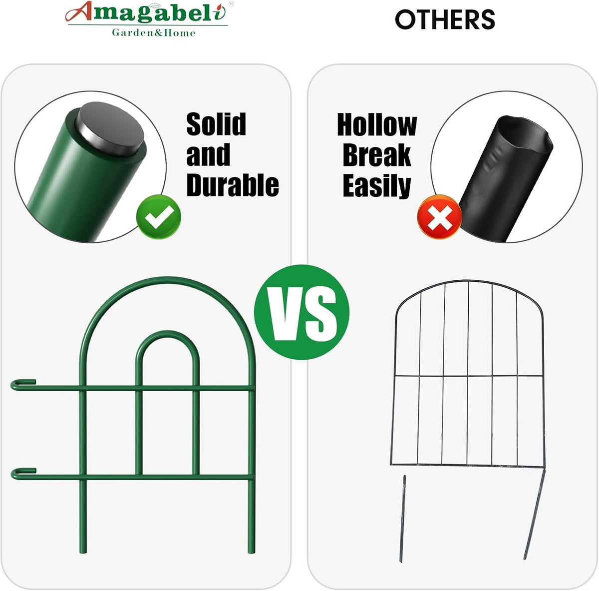AMAGABELI Garden & Home protects flowers and vegetables as a light animal barrier.