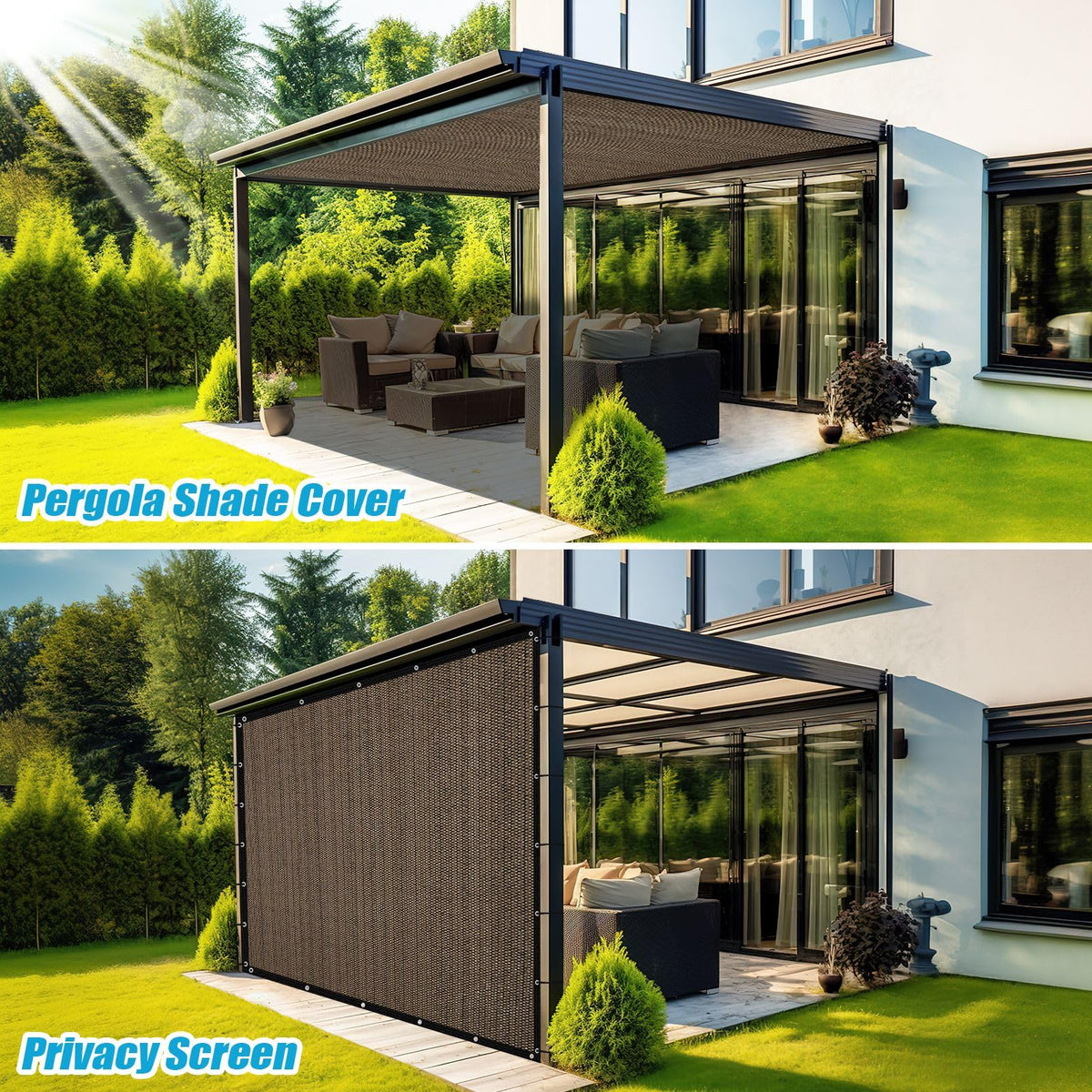 Amagenix reinforced edges ensure stable, secure hanging.