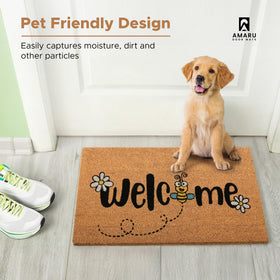 AMARU Bee door mat comes in gift-ready packaging for housewarmings.