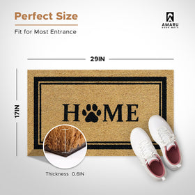 AMARU DOOR MATS Anti-slip backing provides safer steps on entryways.