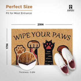 AMARU DOOR MATS coir surface texture close-up shows natural fibers and durability.