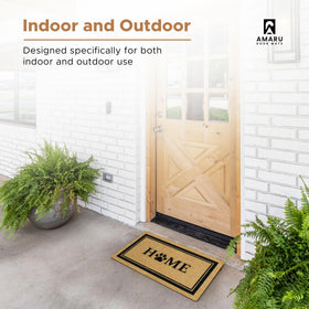 AMARU DOOR MATS Dirt control reduces debris tracked inside.