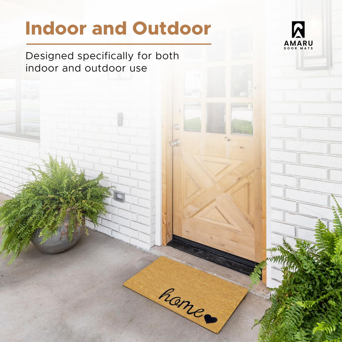 AMARU DOOR MATS keeps soles clean, reducing indoor dirt.