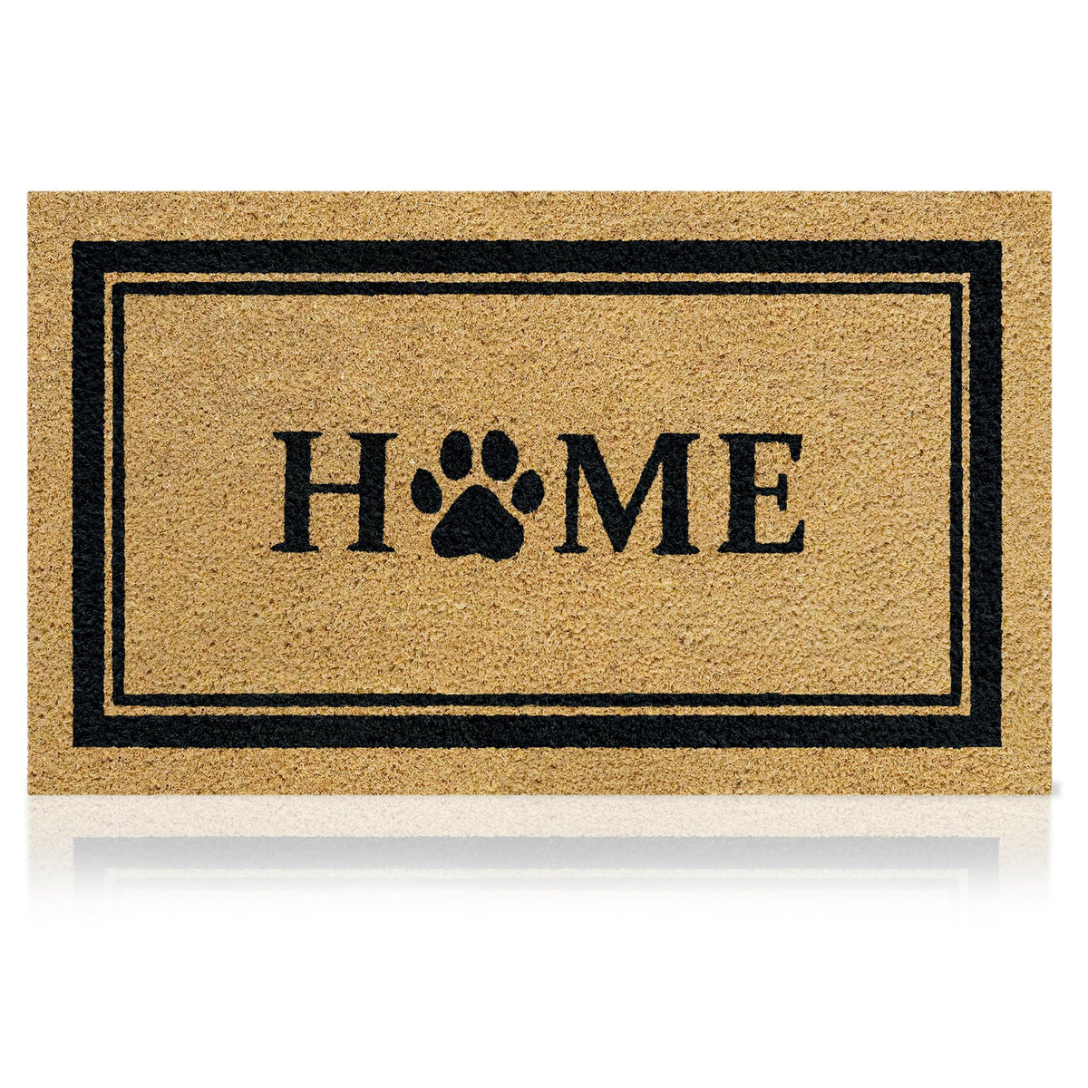 AMARU DOOR MATS Home Dog Classic coconut fiber surface helps keep dirt outside.