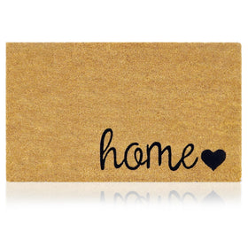AMARU DOOR MATS Home Love welcome design on 17x29 mat enhances curb appeal.