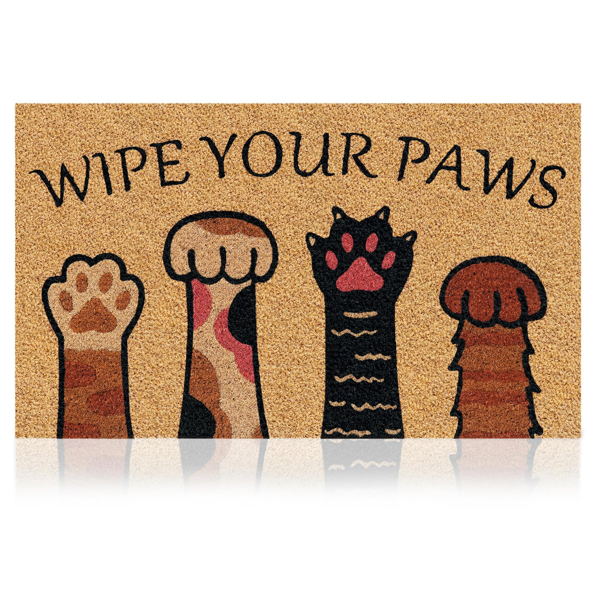 AMARU DOOR MATS Wipe Your Paws 17x29 front door mat keeps dirt outside and welcomes guests.