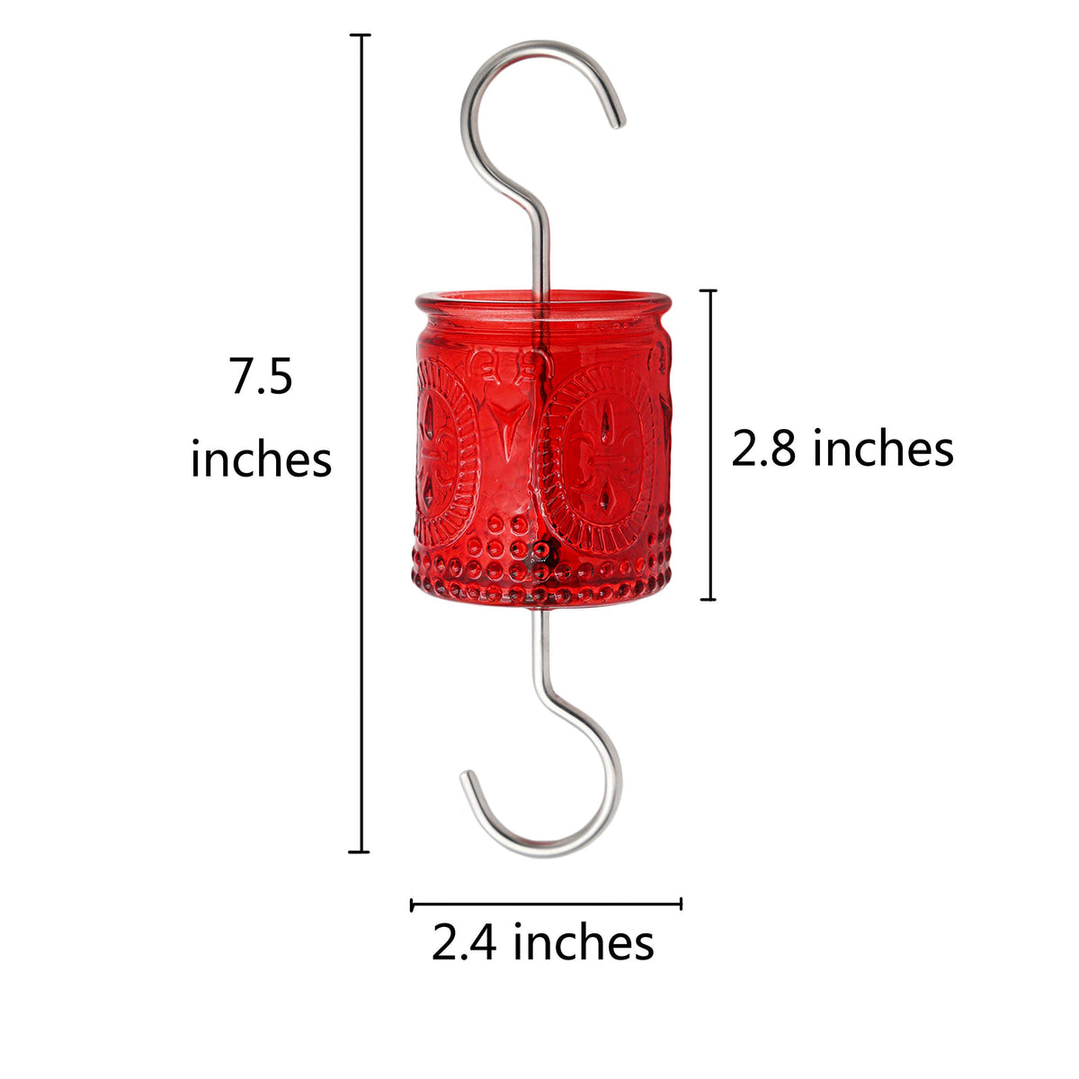 AMAURAS easy-hang on tree-branch design simplifies outdoor feeder placement.