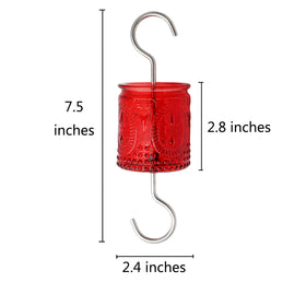 AMAURAS easy-hang on tree-branch design simplifies outdoor feeder placement.