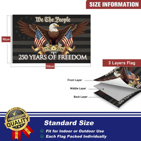 Amazing Flag Kingdom flag with reinforced double-stitched edges for durability.