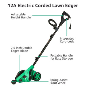 Amazon Basics 12 Amp lawn edger side handle for ergonomic grip