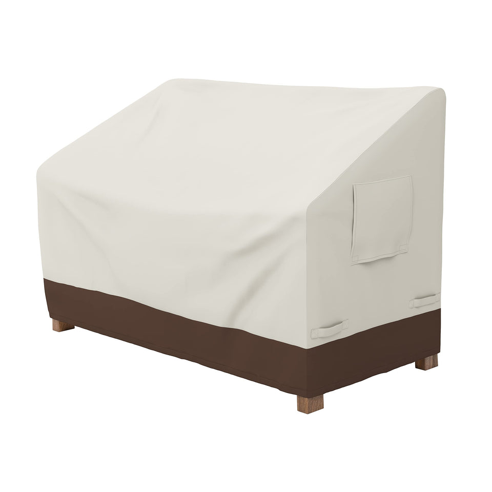 Amazon Basics 2-seater outdoor couch cover protects against rain for lasting furniture