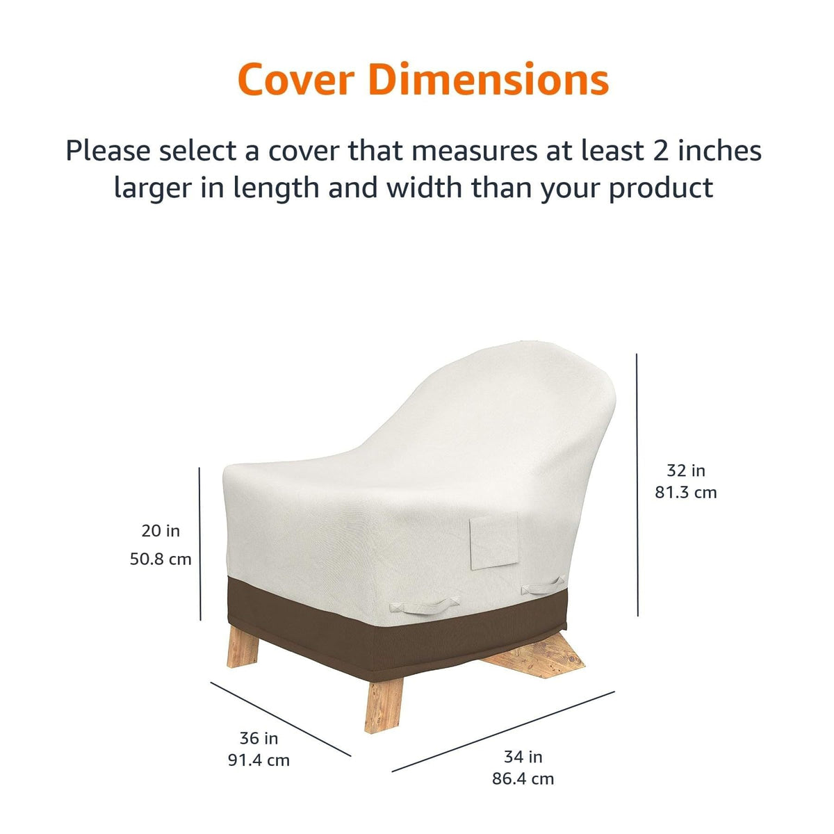 Amazon Basics click-close straps keep the cover secure in windy conditions.