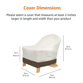 Amazon Basics click-close straps keep the cover secure in windy conditions.