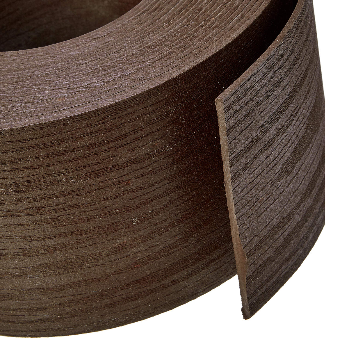Amazon Basics edging with woodgrain texture for a natural lawn border look.