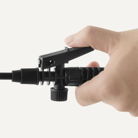Amazon Basics spray nozzle with adjustable settings for narrow or wide spraying.