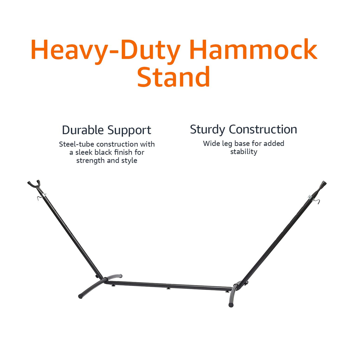 Amazon Basics 9-foot stand measures about 118 by 46 inches for stable spacing